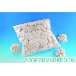 Redemateriale, bomuldsfibre, r&aring;hvid 1 kg