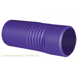 Legetunnel regulerbar &oslash; 10 x 75 cm  plast