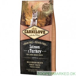 Carnilove Salmon & Turkey for Large Breed Puppy 12 kg