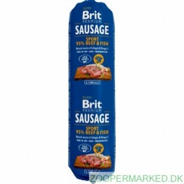 Brit Premium Sausage Sport Med Okse & Fisk 800g